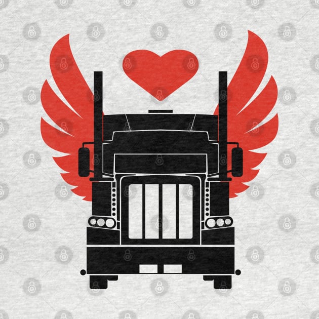Big Truck with wings and Hart by Coron na na 